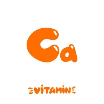 Vitamin Ca hand drawn Stock Illustration