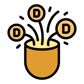 Vitamin d capsule icon vector flat 스톡 일러스트