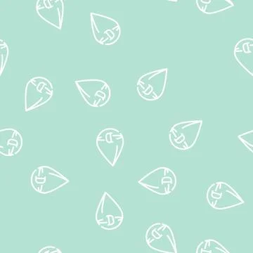 Vitamin d drop line vector seamless pattern Illustrazione stock