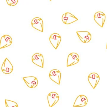 Vitamin d drop vector seamless pattern Illustrazione stock