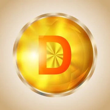 Vitamin D icon Stock Illustration