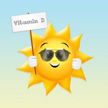 Vitamin d from the sun Stock Illustration