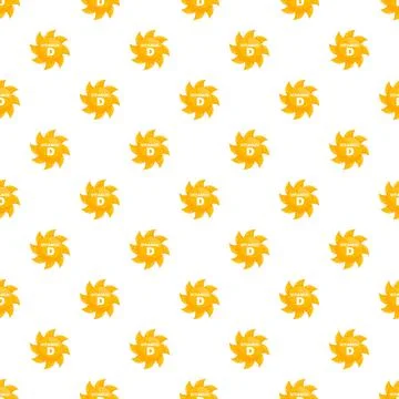 Vitamin d sun pattern promoting health and nutrition Stock Illustration