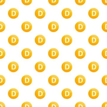 Vitamin d supplements pattern providing essential daily nutrition Illustrazione stock