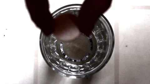 Vitamin Dissolving In Water Stock Footage 37961287