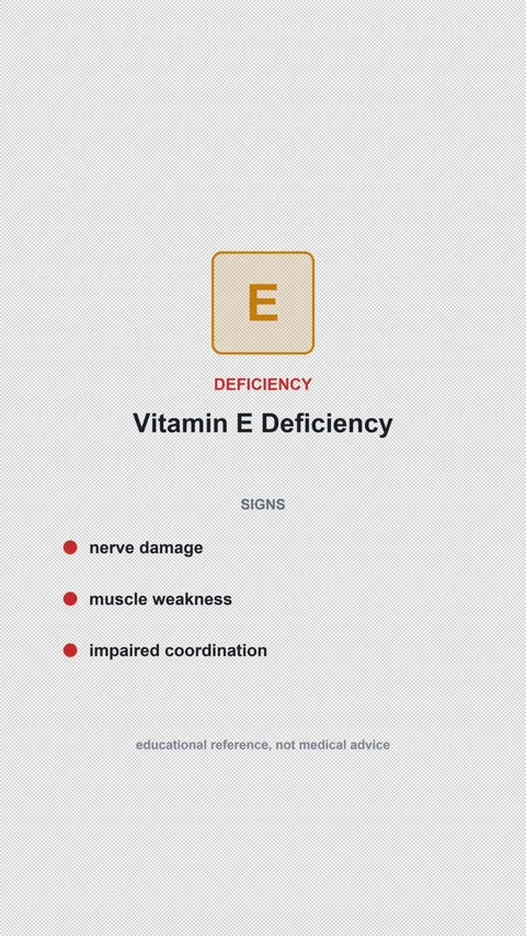 Vitamin E Deficiency Vitamin E Deficiency Animation Alpha 4K Vertical 9x16 Light Видео 339519445