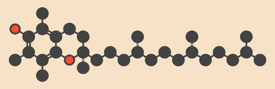 Vitamin E molecule イラスト素材