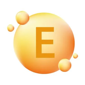 Vitamin E shining pill capsule icon vector beauty treatment nutrition skin ca Stock-Illustration