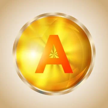 Vitamin A icon Stock Illustration
