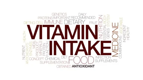 Vitamin intake animated word cloud, text... | Stock Video | Pond5