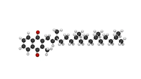 Vitamin K (Phylloquinone). Seamless loop. Stock Footage 155640938