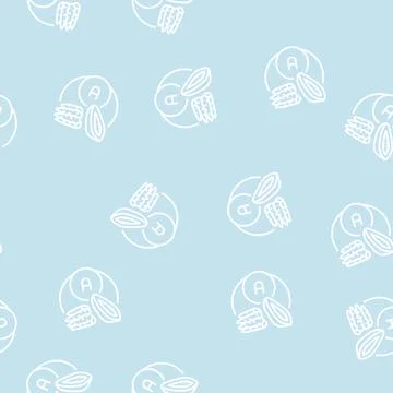 A vitamin line seamless pattern Stock Illustration