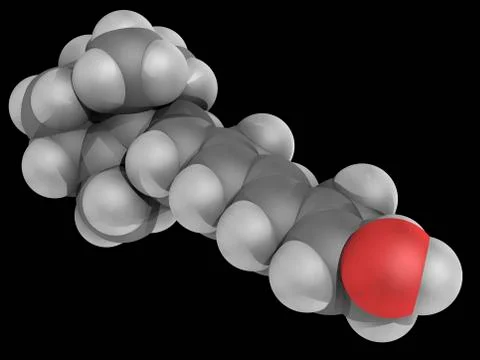Vitamin a molecule Stock Illustration