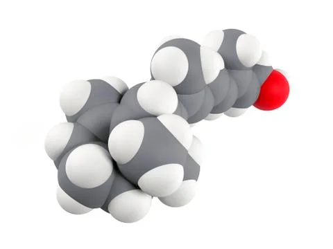 Vitamin A molecule Stock Illustration