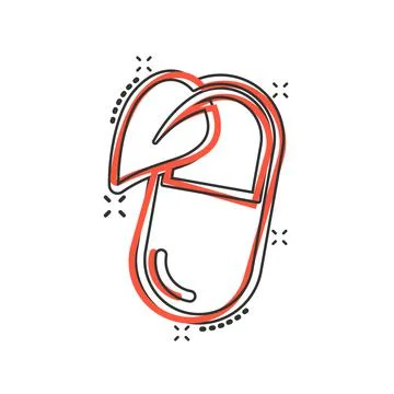 Vitamin pill note icon in comic style. Capsule cartoon vector illustration on 스톡 일러스트