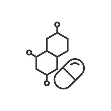 Vitamin pill note icon in flat style. Capsule vector illustration on white is 스톡 일러스트