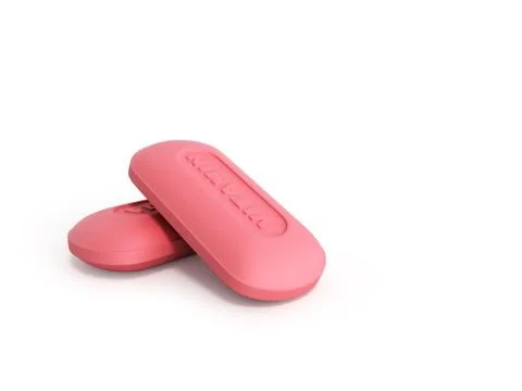 Vitamin pills 3d render on white background Stock Illustration
