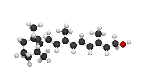Vitamin A(Retinol). Seamless loop. Stock Footage 155640865