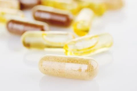 Vitamin supplements Stock Photos