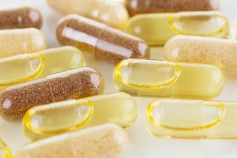 Vitamin supplements Stock Photos