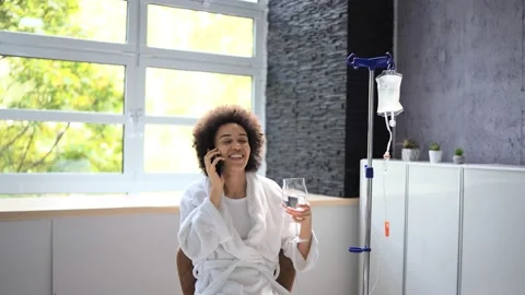 Vitamin Therapy IV Drip Infusion Video stock 219420392