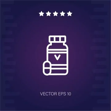 Vitamin vector icon Stock Illustration