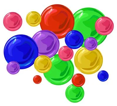 Vitamins and minerals complex. Circles candy. Vector Illustrazione stock