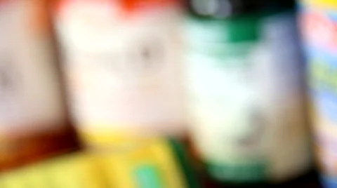 Vitamins and Minerals Stock Footage 730772