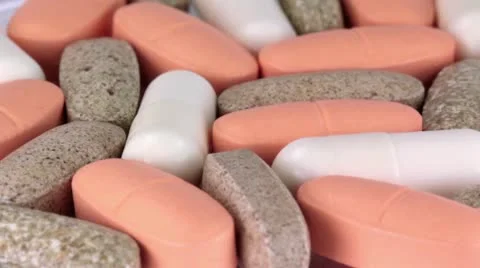 Vitamins and nutritional supplement Stock Footage 10728380