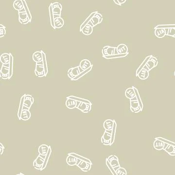 Vitamins diet line vector seamless pattern black Stock Illustration