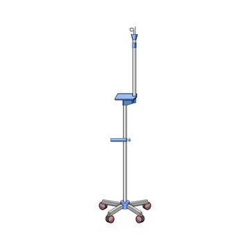 Vitamins hydration iv drip stand cartoon vector illustration Illustrazione stock