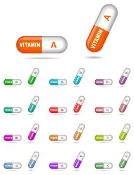 Vitamins Stock Illustration
