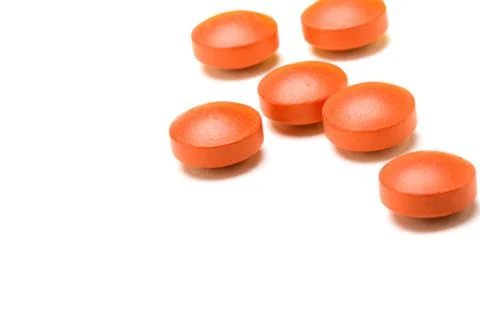 Vitamins isolated on a white background Stock Photos