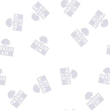 Vitamins lemon glyph vector seamless pattern Stock Illustration