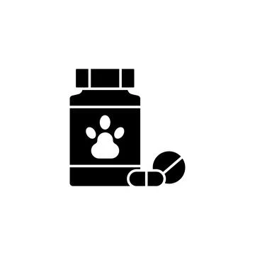 Vitamins, pet icon. Simple elements of animals store icons for ui and ux Illustrazione stock