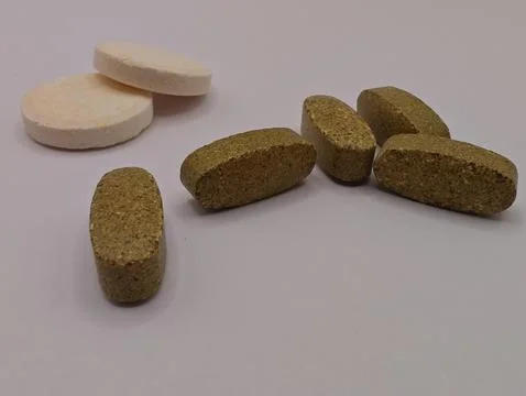 Vitamins on the table Stock Photos