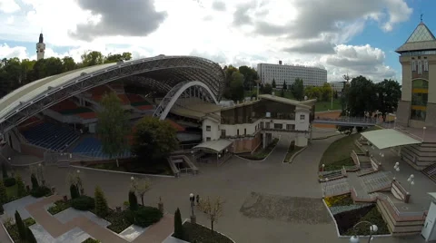 Vitebsk, Belarus - August 5, 2015: Amphitheater Stock Footage 59748376