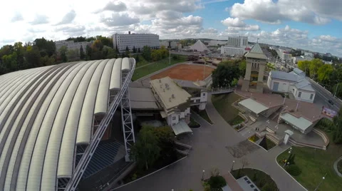 Vitebsk, Belarus - August 5, 2015: Summer amphitheater Stock Footage 59748509