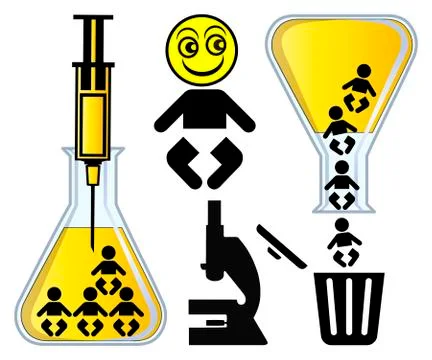 In Vitro Designer Baby Stock Illustration