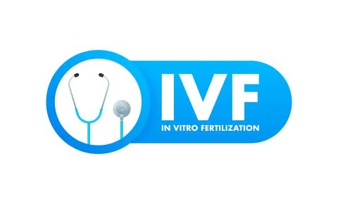 In vitro fertilization. Ivf treatment. Vector illustration. Illustrazione stock