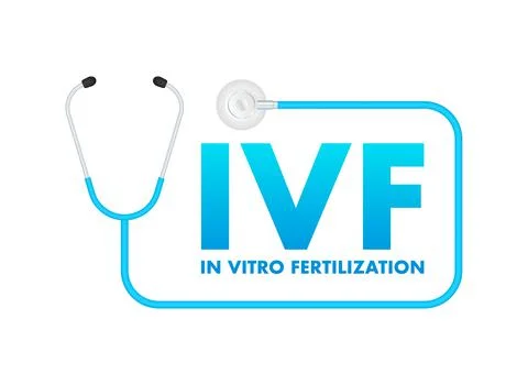 In vitro fertilization. Ivf treatment. Vector illustration. Illustrazione stock