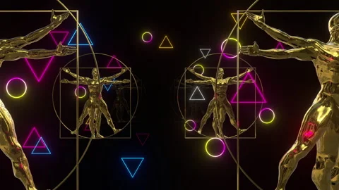 Vitruvian Man Tunnel Stock Footage 325720952