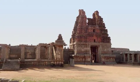 Vittala temple at vijayanagara Stock Photos
