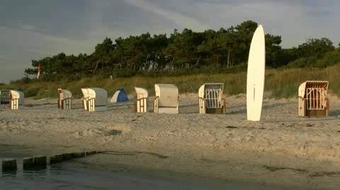 Vitte Beach on Hiddensee Island - Baltic Sea, Northern Germany Stockbeeldmateriaal 12449275