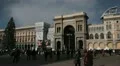 Vittorio Emanuele II Gallery (Galleria), Duomo Square (Piazza del Duomo), Italy HD Footage