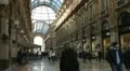 Vittorio Emanuele II Gallery (Galleria), Duomo Square (Piazza del Duomo), Italy HD Footage