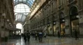 Vittorio Emanuele II Gallery (Galleria), Duomo Square (Piazza del Duomo), Italy HD Footage