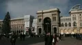 Vittorio Emanuele II Gallery (Galleria), Duomo Square (Piazza del Duomo), Italy HD Footage