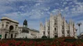 Vittorio Emanuele II Gallery Milan Cathedral Duomo Square Italy Shopping Street HD Footage