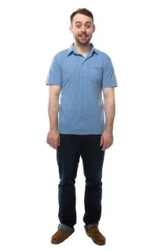 Vivacious young man with a surprised expression Stock Photos